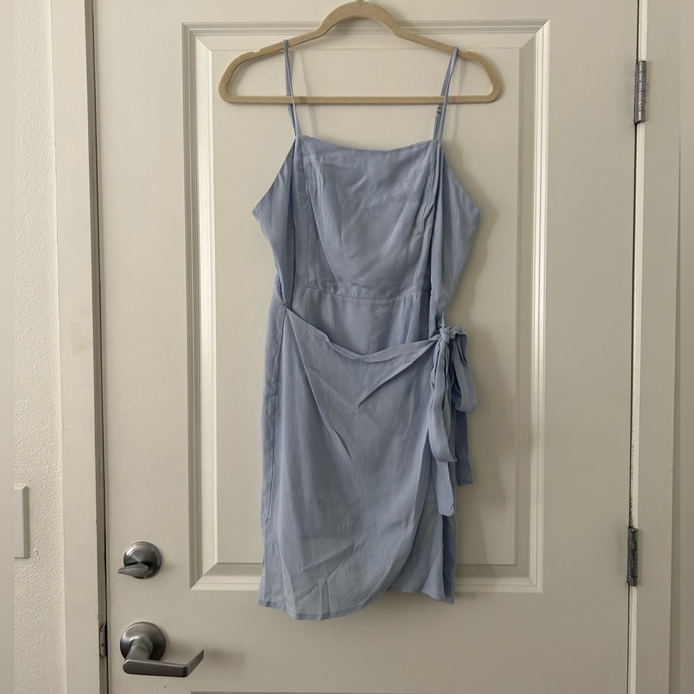 light blue dress